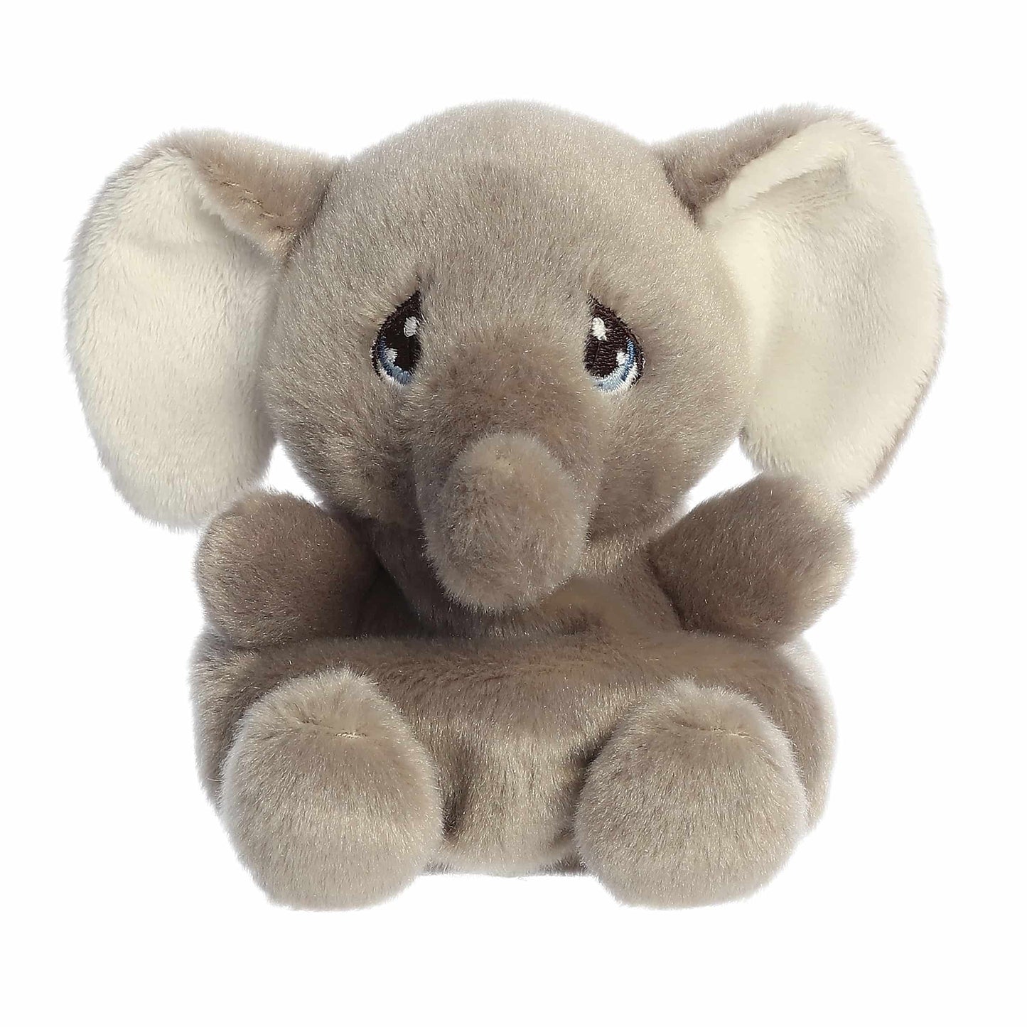 Palm Pals Tuk Elephant 5-inch plush soft toy, a grey elephant with big ears and signature Precious Moments teardrop eyes.