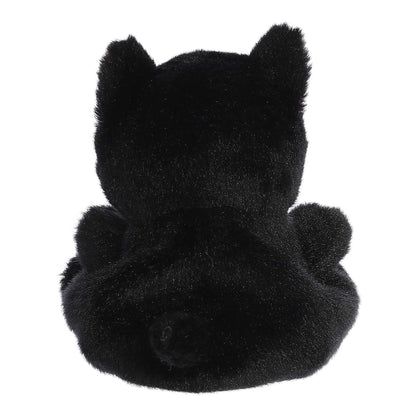 Palm Pals Twilight Black Cat 4.5-inch plush featuring sleek black fur, bright golden eyes, pink ear lining, and embroidered pink paw pads.