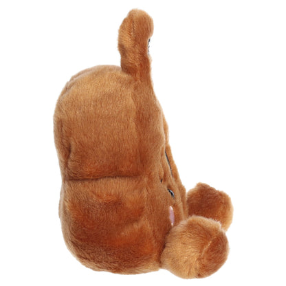 Palm Pals Vanessa Violin whimsical brown plush toy with rosy cheeks and string details