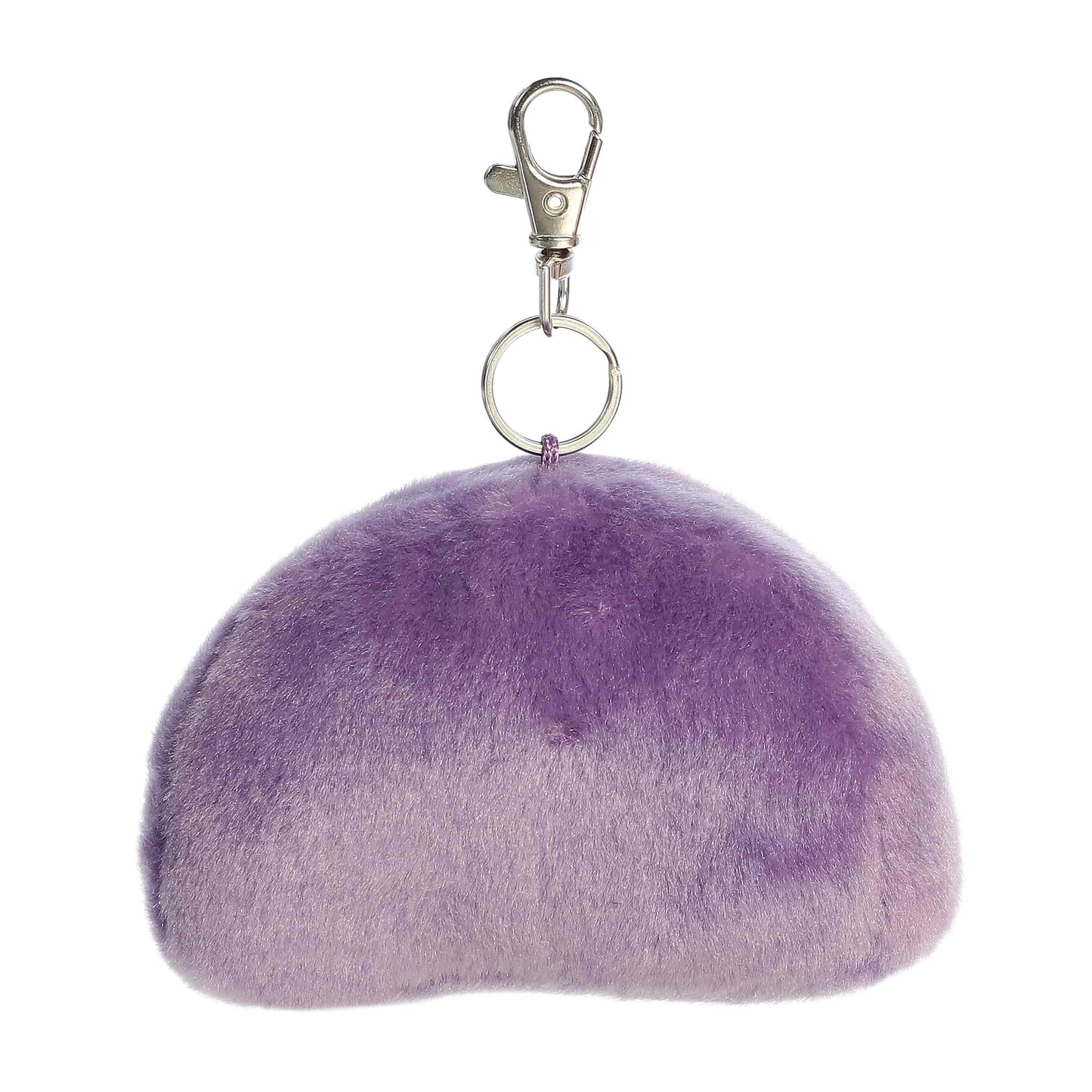 Back view of Palm Pals Vivi Rainbow 4-inch clip-on plush soft toy