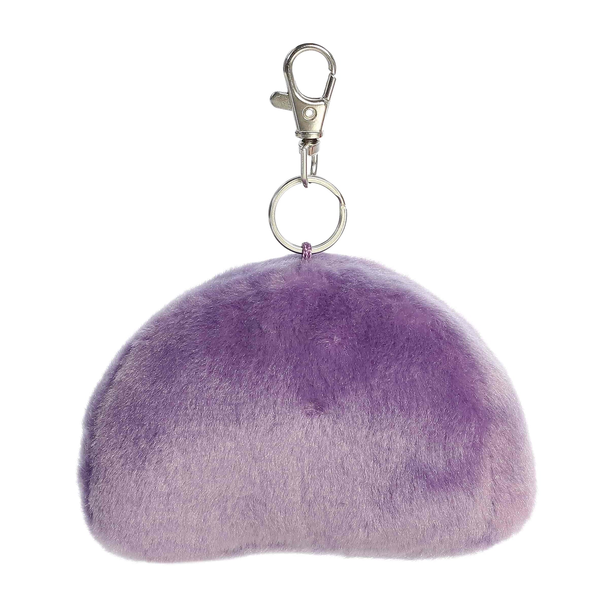 Back view of Palm Pals Vivi Rainbow 4-inch clip-on plush soft toy