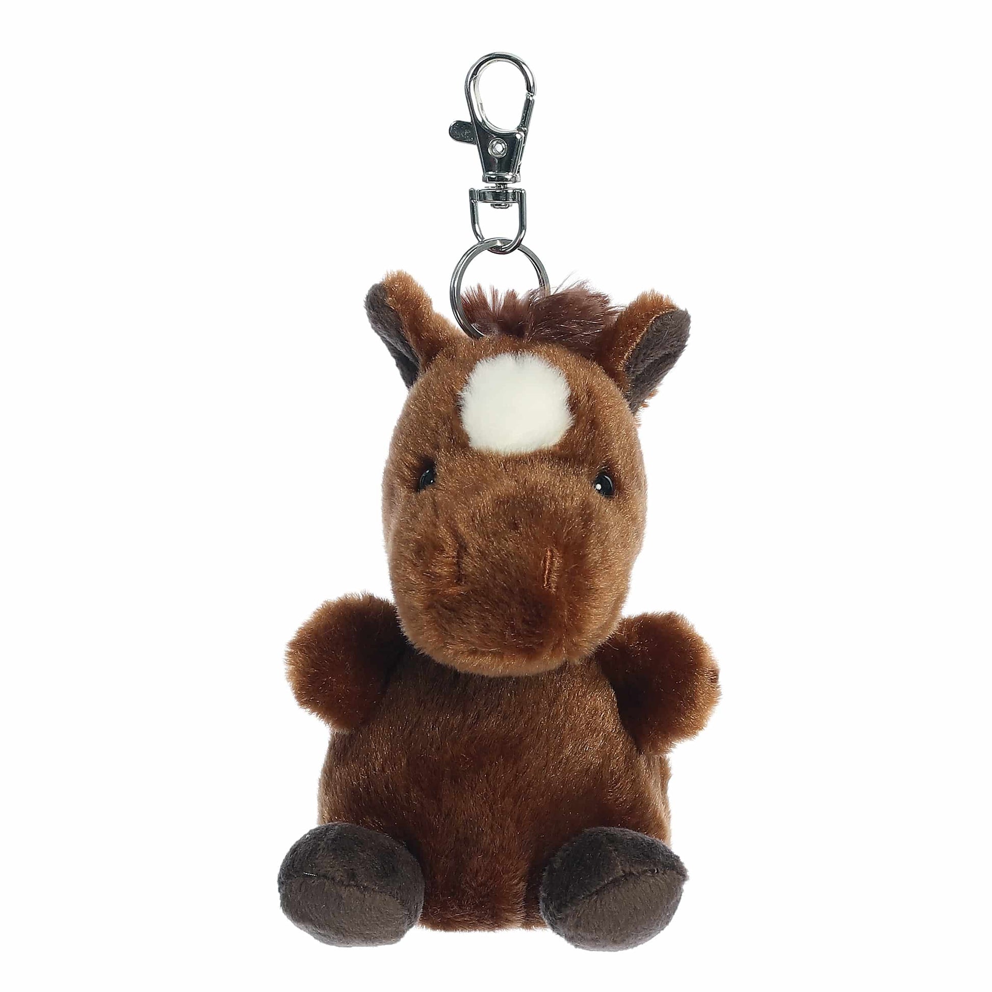 Palm Pals Truffle Brown Horse Clip-On