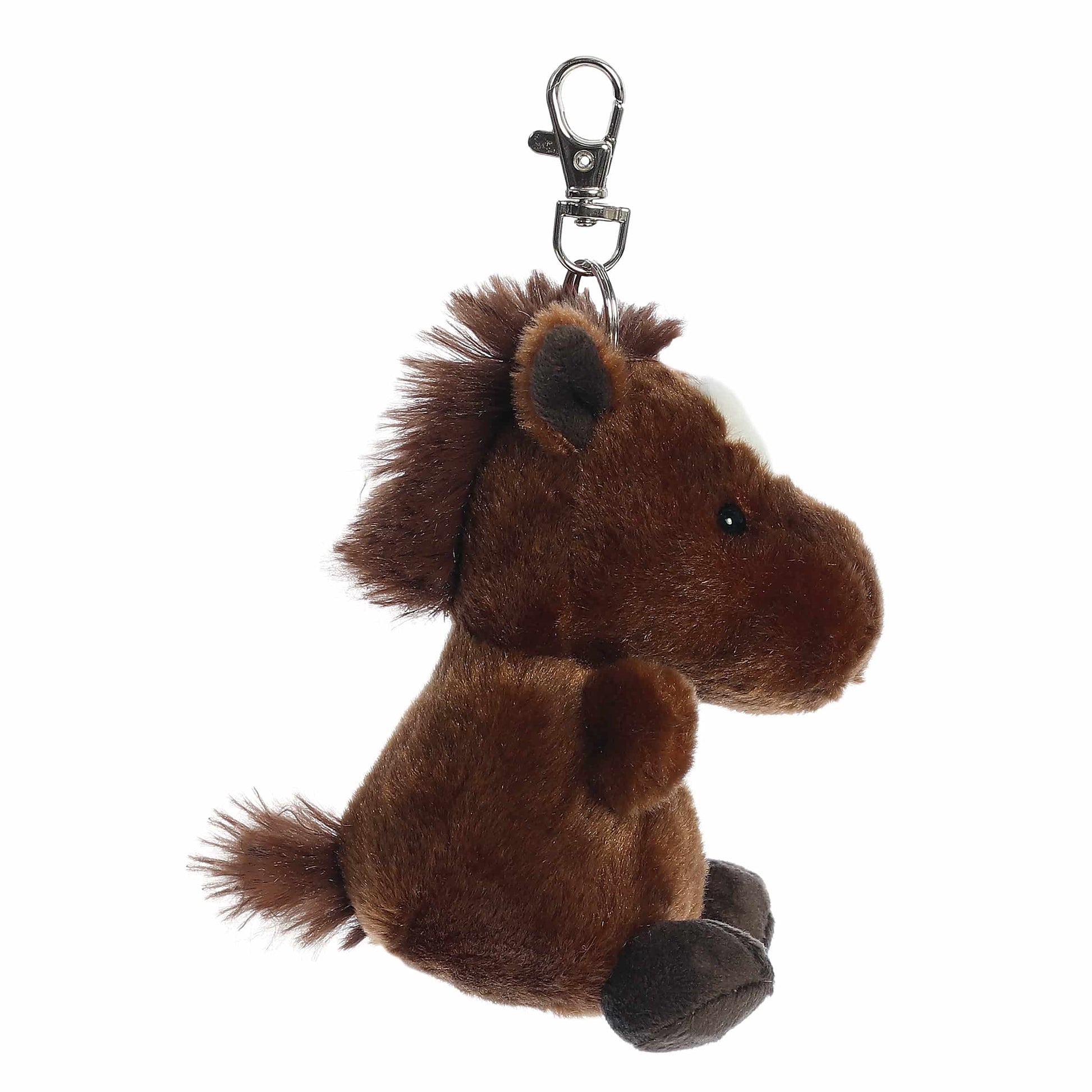 Palm Pals Truffle Brown Horse Clip-On