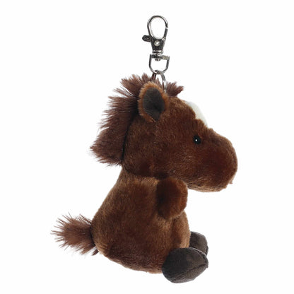 Palm Pals Truffle Brown Horse Clip-On