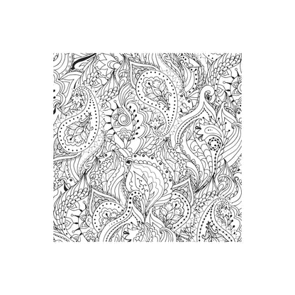 Peaceful Paisleys Artist's Coloring Book featuring a colorful intricate paisley cover design.