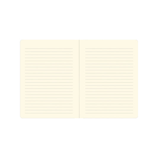 Two sheets of lined paper on a white background
