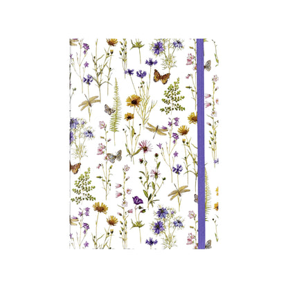Peter Pauper Press 160-Page Wildflower Garden Journal, featuring a floral and butterfly hardcover with gold foil details and an elastic band