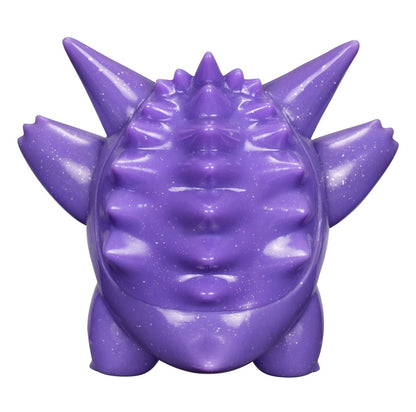 Officially licensed Jazwares Pokémon 30th Anniversary 3-inch glitter purple Gengar battle figure.