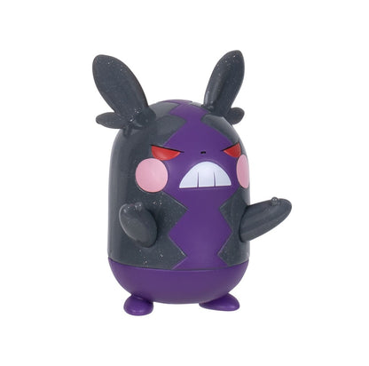 Officially licensed Jazwares Pokémon 30th Anniversary 3-inch glitter Morpeko Hangry Mode battle figure.