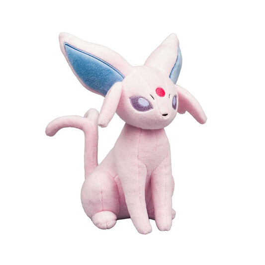 Officially licensed Jazwares Pokémon 30th Anniversary 8-inch pastel light purple Espeon plush.
