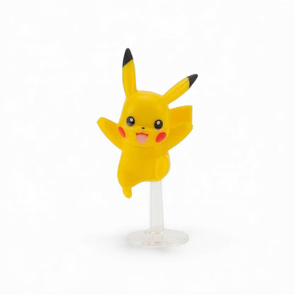 Yellow Pikachu figure on a white background