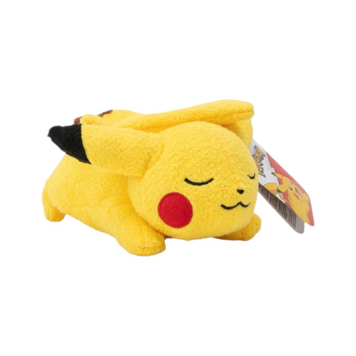 Yellow plush toy resembling a character with a red circle on a white background