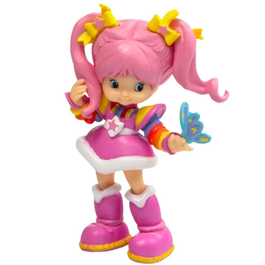 Tickled Pink CheeBee 2.5-inch collectible retro Rainbow Brite figure in her pink dress.