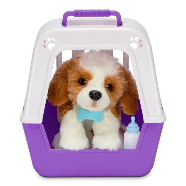 Little Live Pets My Really Real Puppy Patches interactive plush Canada in carrier