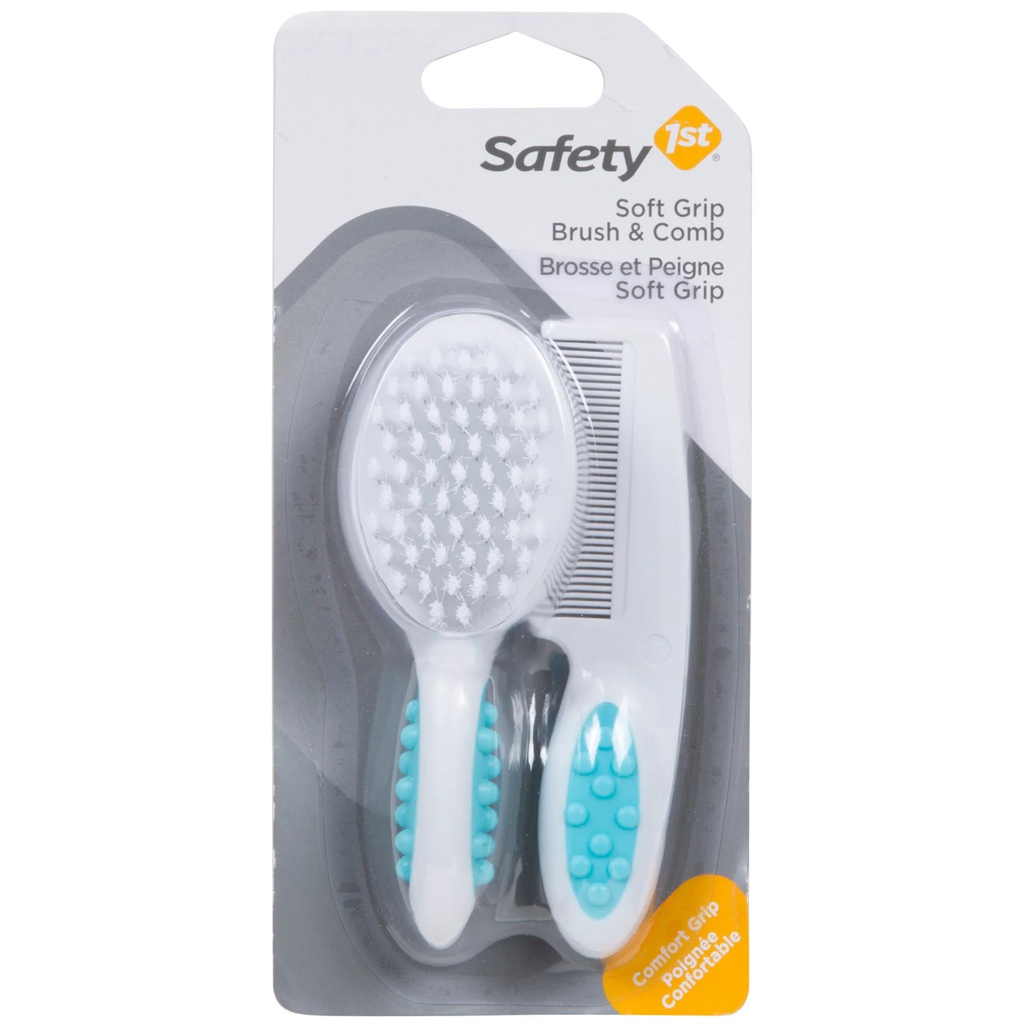Safety 1st Soft Grip Brush and Comb Set - Arctic Blue