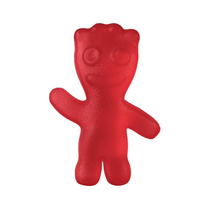a translucent red Sour Patch Kids Squishy Toy