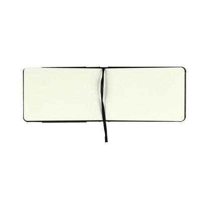 Studio Series 40-Sheet Watercolor Field Journal, a compact black hardcover sketchbook with an elastic band closure
