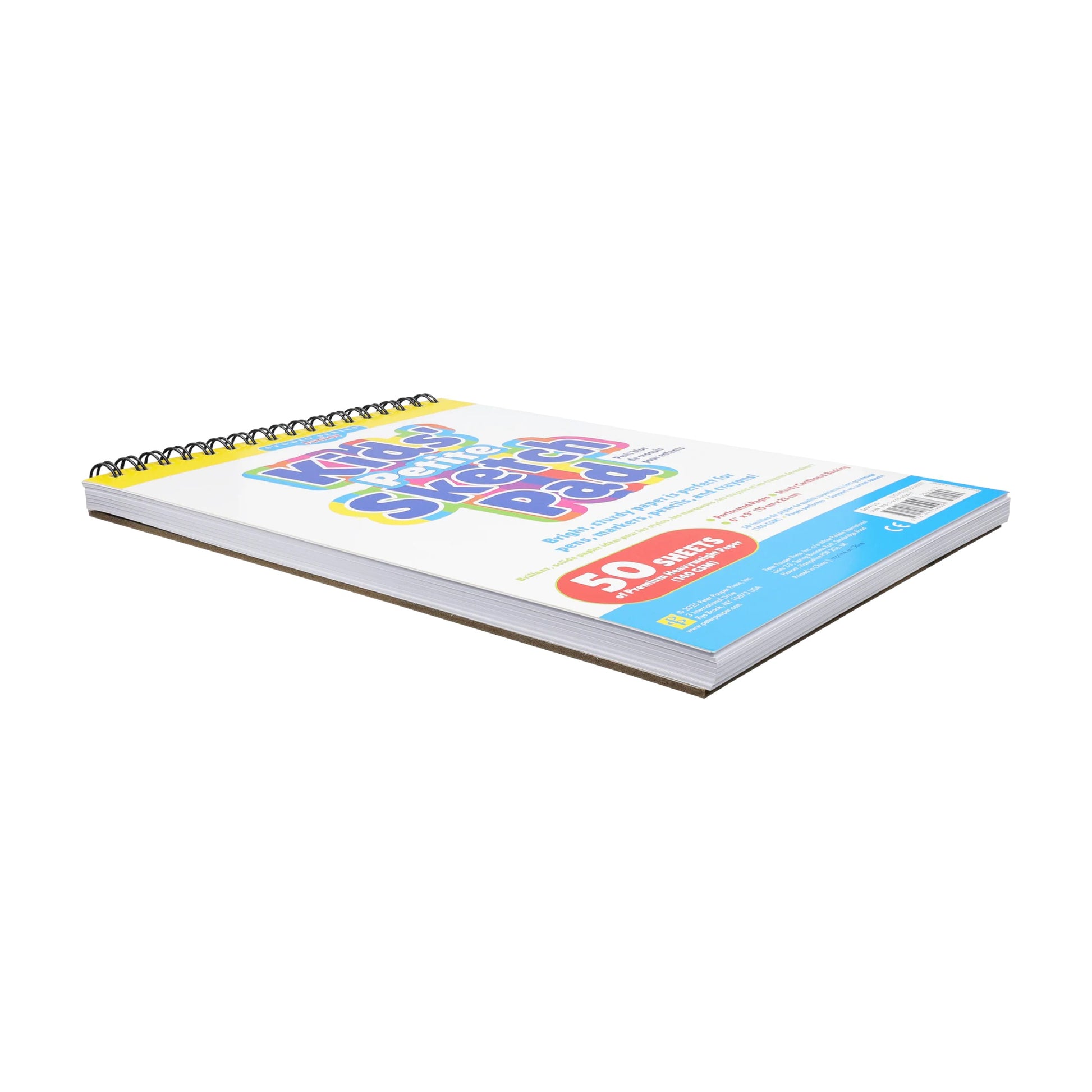 Studio Series 50-Sheet Junior Kids' Petite Sketch Pad, featuring heavyweight, acid-free paper with top wire-o binding and perforated pages