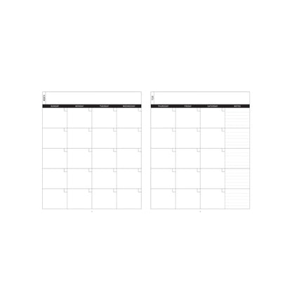 Black wire-bound Teacher's Planner featuring a flexicover and 168 pages for lessons, attendance, and grades.