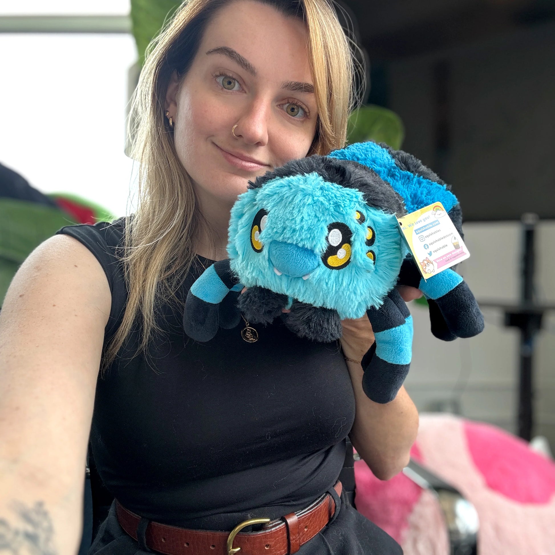 Mini Squishable Blue Tarantula Lifestyle