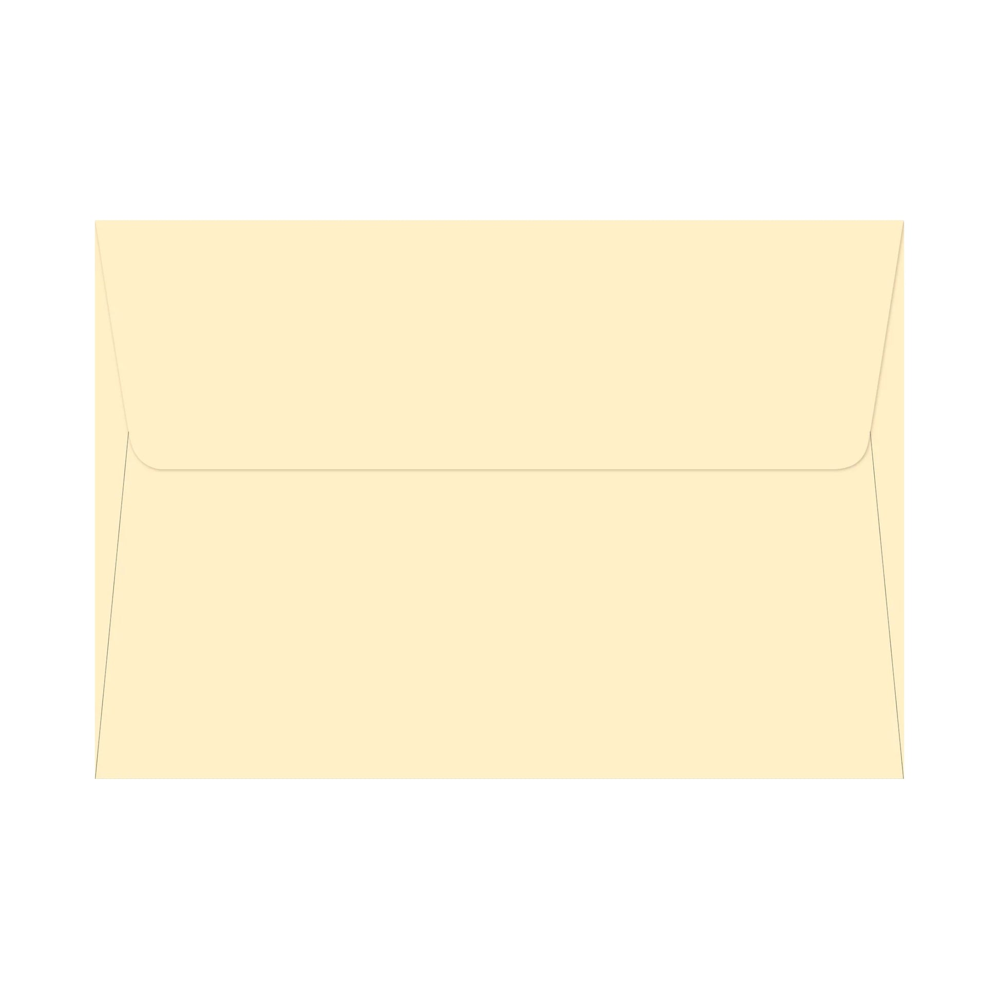 Beige envelope on a white background
