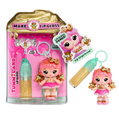 Yummiland Gigi Gingerbread Holiday Lip Gloss Doll with DIY Kit