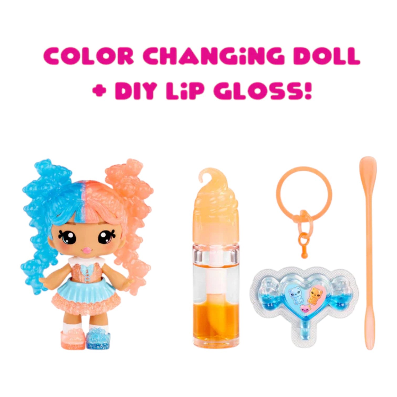Yummiland Lip Gloss Doll Gwen Gummybear DIY lip gloss kit