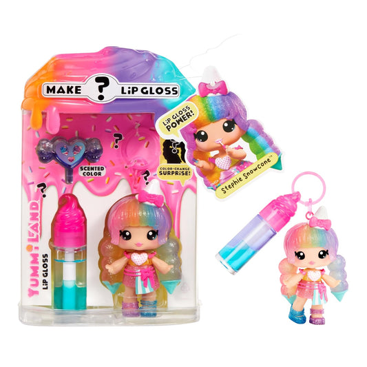 Yummiland Lip Gloss Doll Stephie Snowcone two-tone DIY lip gloss kit